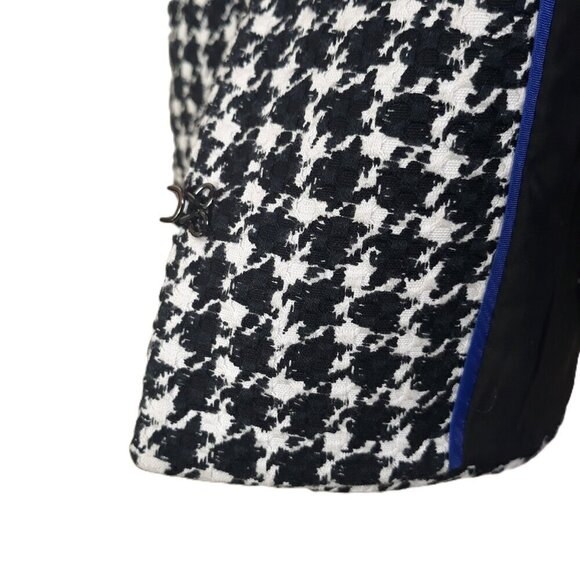 Talbots Tweed Houndstooth Blazer Jacket 12 Office Preppy Academia Quiet Luxury - Picture 6 of 8
